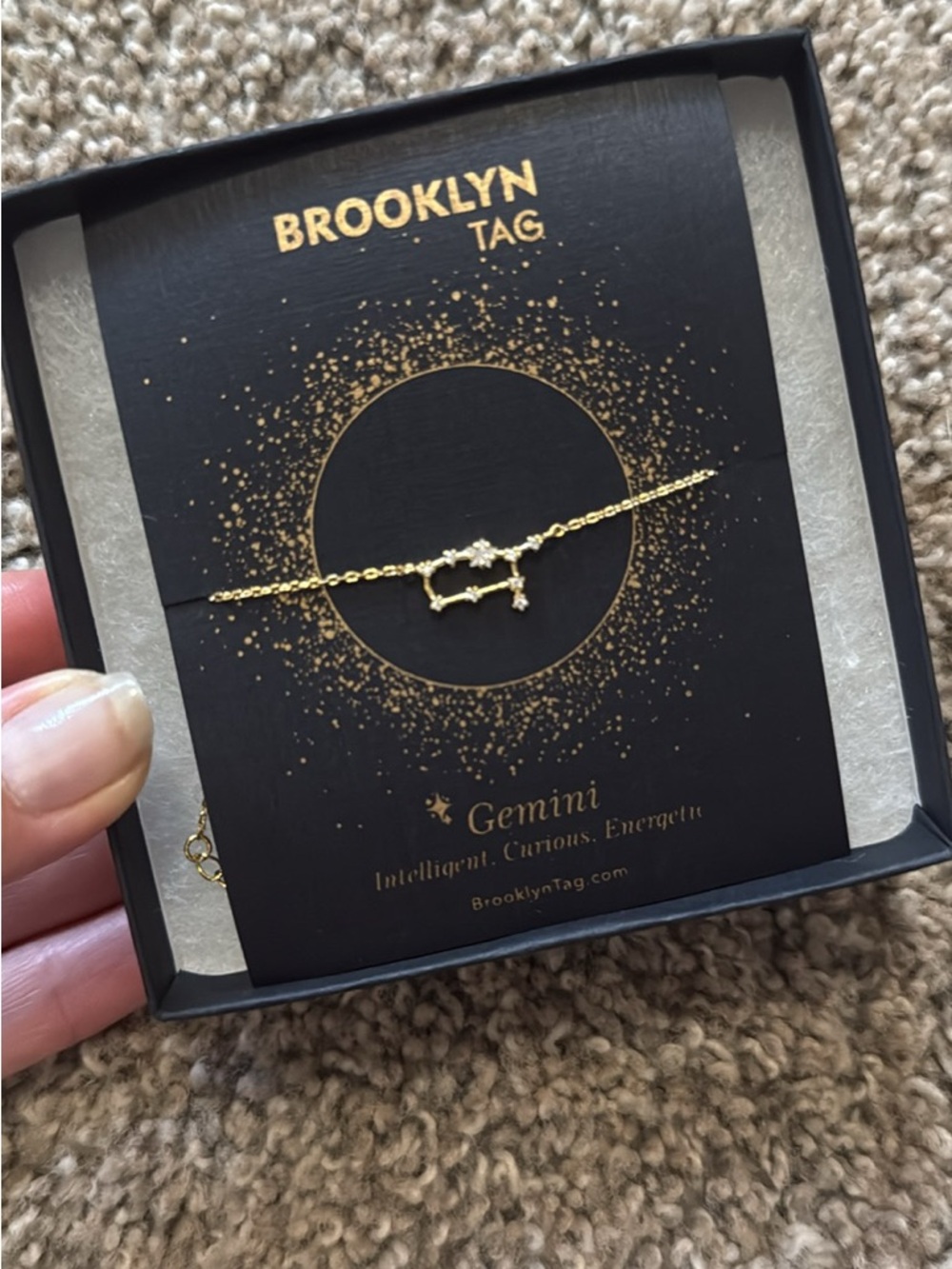 Gemini Gold Constellation Bracelet